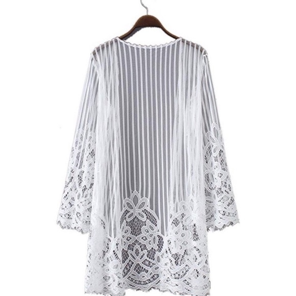 New! White Crochet Cover - Picture 3 of 9